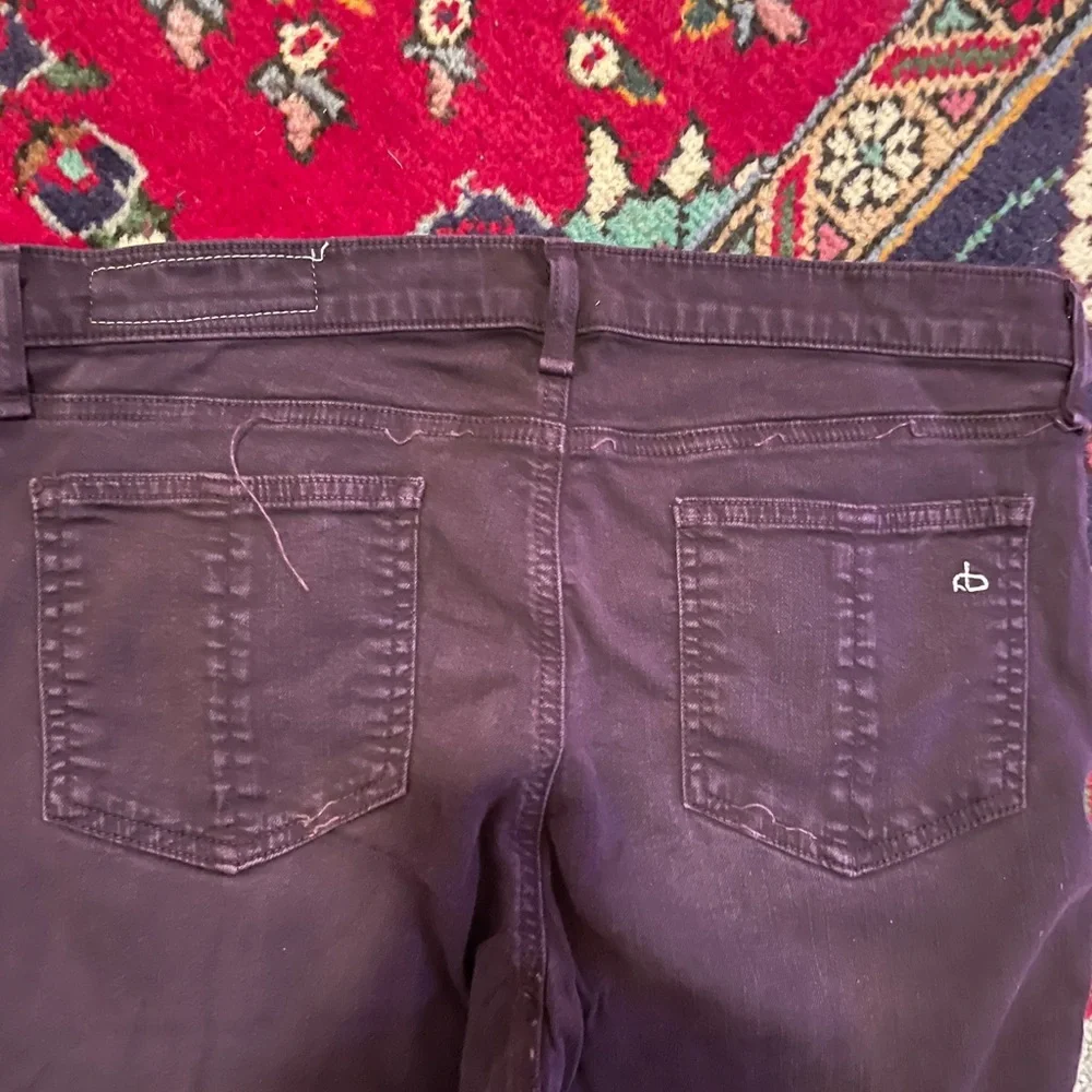 Rag & Bone Deep Purple Skinny Jeans - Picture 3 of 3